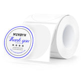MUNBYN Round Dual Color Blue&Black Thermal Labels 150/Roll