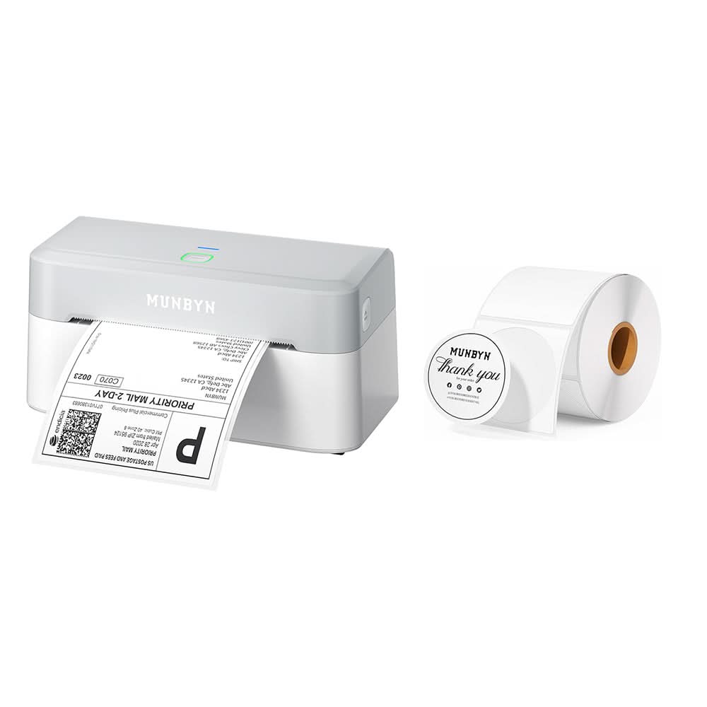 MUNBYN RealWriter 403B Bluetooth Thermal Label Printer Kits