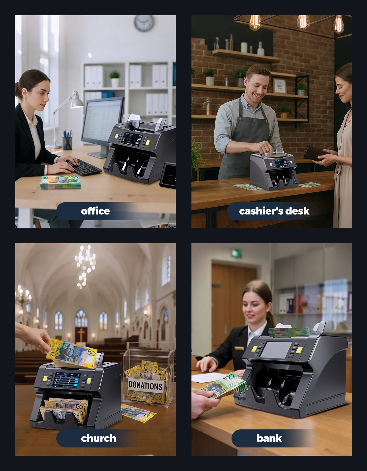 MUNBYN IMC21 Mixed Denomination Money Counter Machine for Business