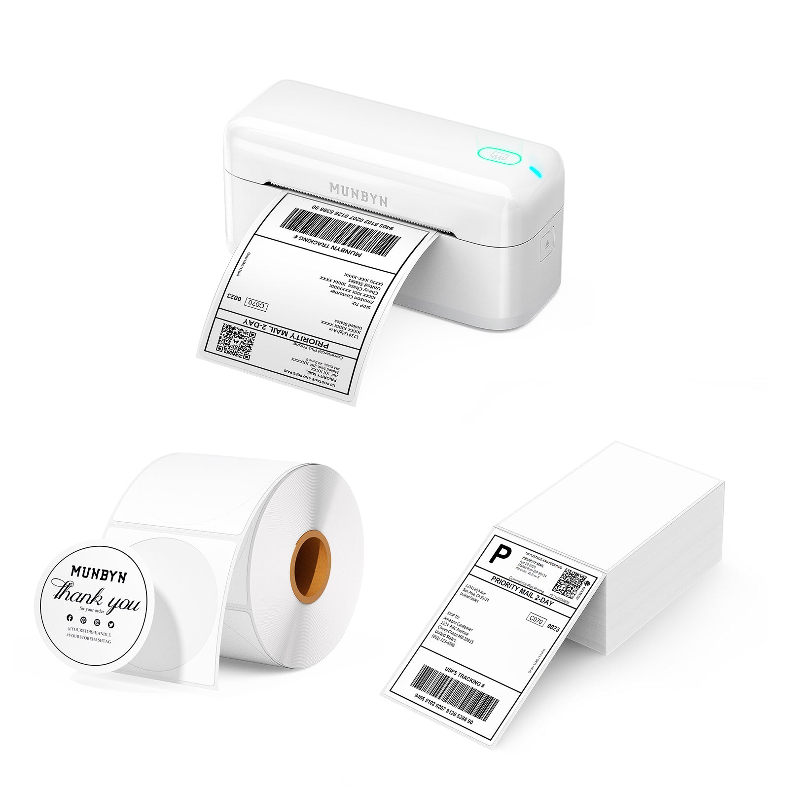 MUNBYN Bluetooth Thermal Label Printer RealWriter 402 Kit – MUNBYN AU