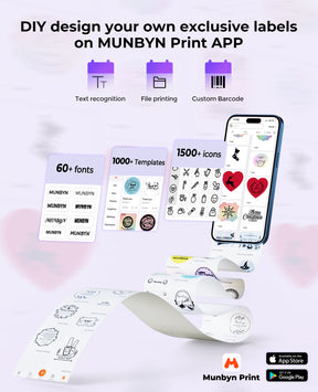 MUNBYN RealWriter 130B Bluetooth Thermal Label Printer