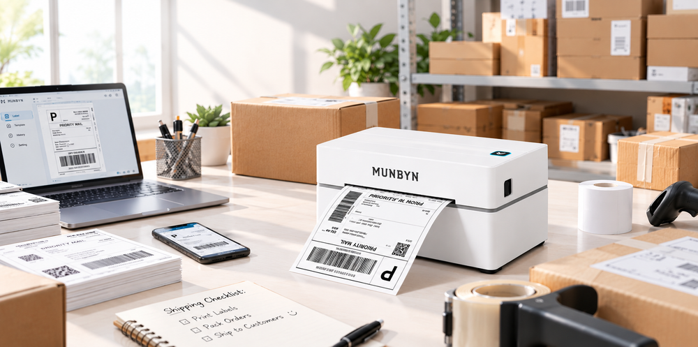 RW130B Bluetooth Thermal Label Printer