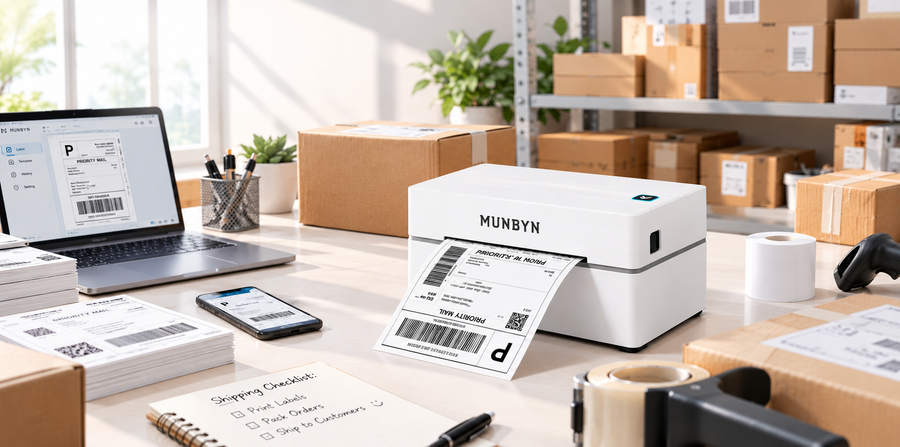 RW130B Bluetooth Thermal Label Printer