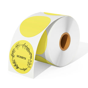 MUNBYN 2" Circle Direct Thermal Sticker Labels