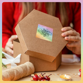 MUNBYN watercolour thermal labels give a warm and inviting look that is perfect for your gift.