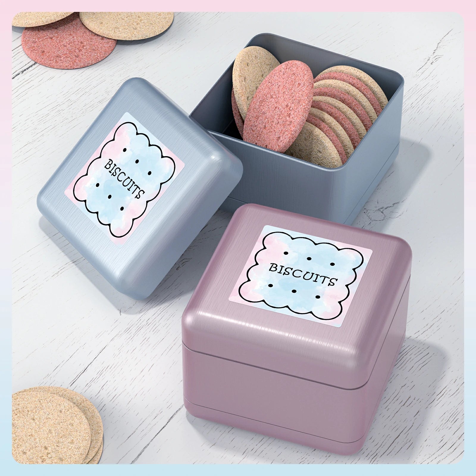 MUNBYN watercolor thermal labels are not just attractive but practical too, helping you easily identify your delicious homemade goodies.