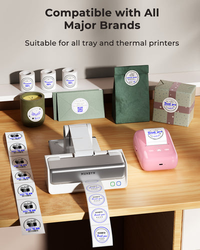 2" Blue&Black Labels