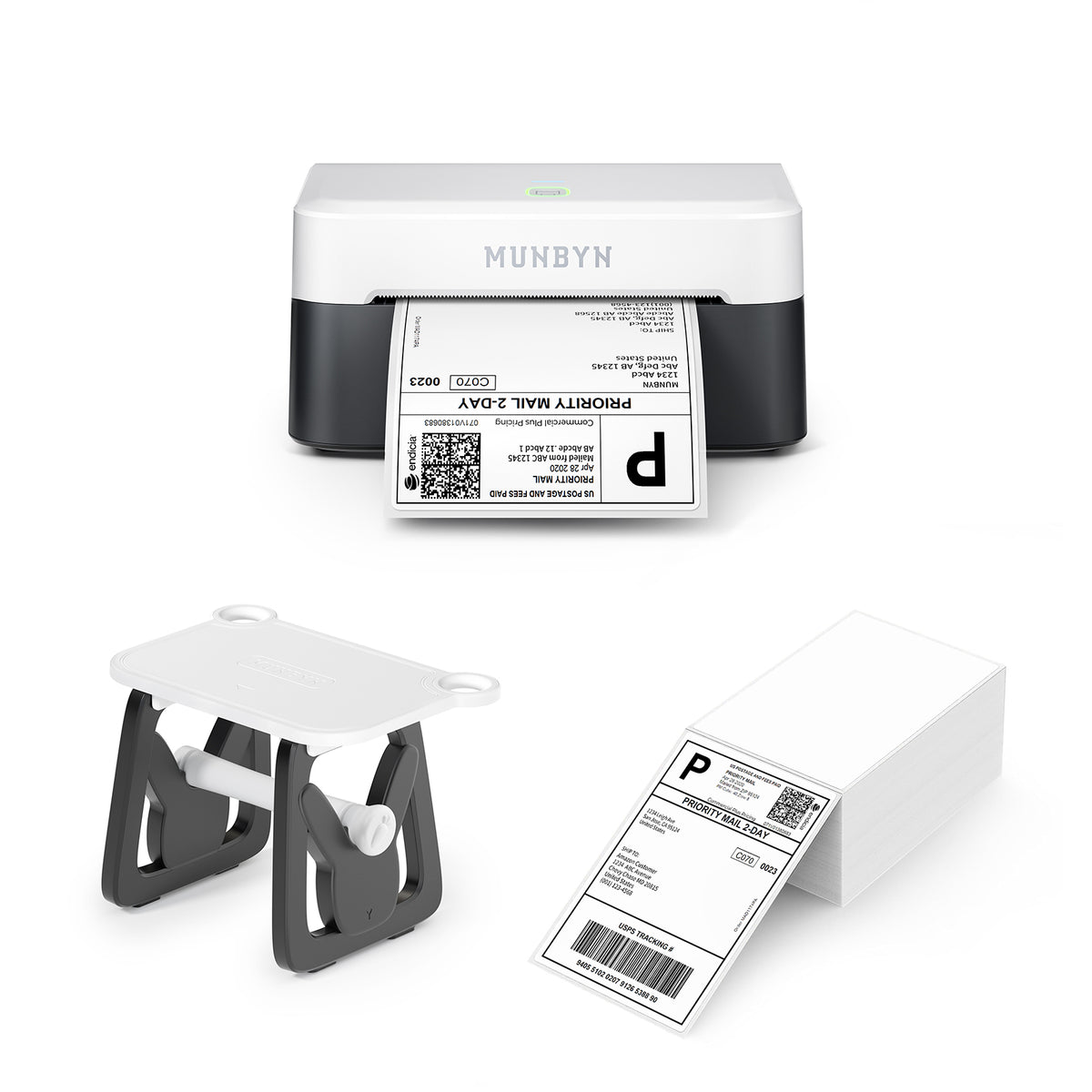 MUNBYN RealWriter 403B Bluetooth Thermal Label Printer Kit