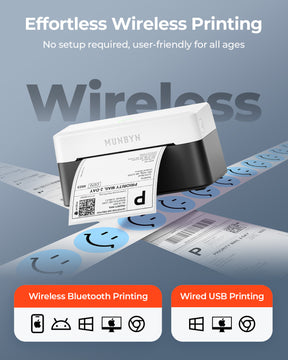 MUNBYN RealWriter 403B Bluetooth Thermal Label Printer