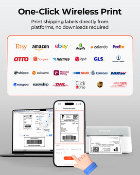 MUNBYN RealWriter 403B Bluetooth Thermal Label Printer
