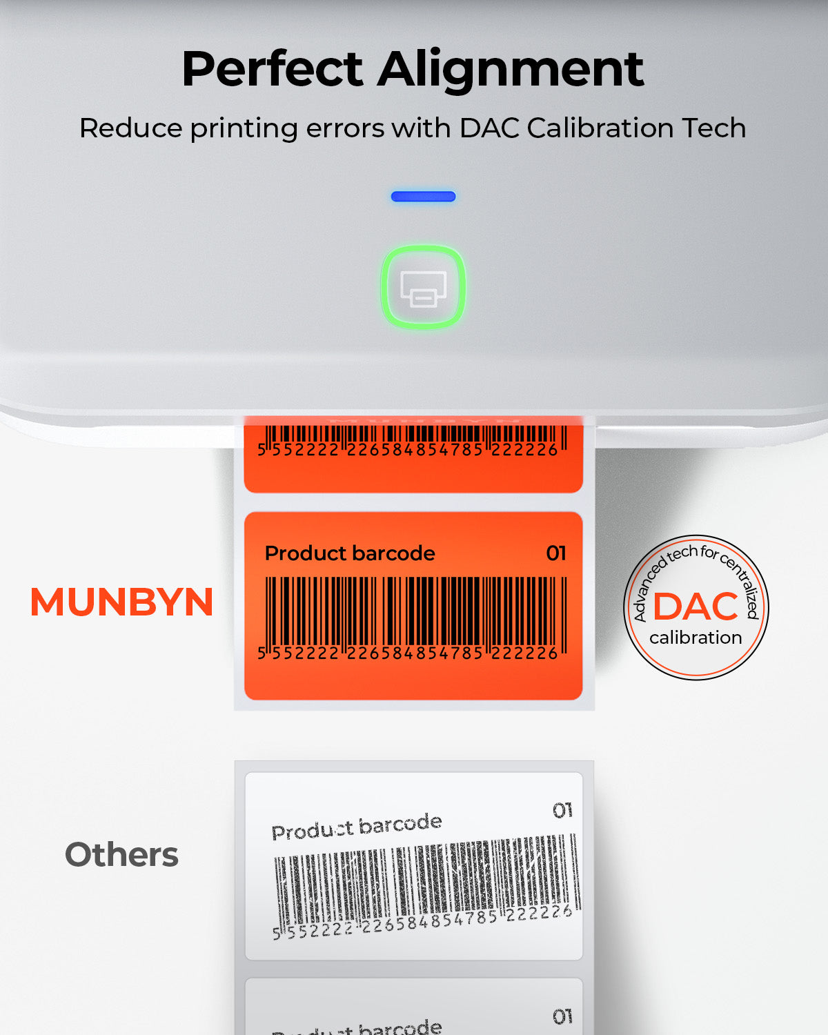 MUNBYN RealWriter 403B Bluetooth Thermal Label Printer