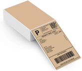 MUNBYN 4x6 Direct Fan-fold Thermal Shipping Labels (220 Labels / Pack)