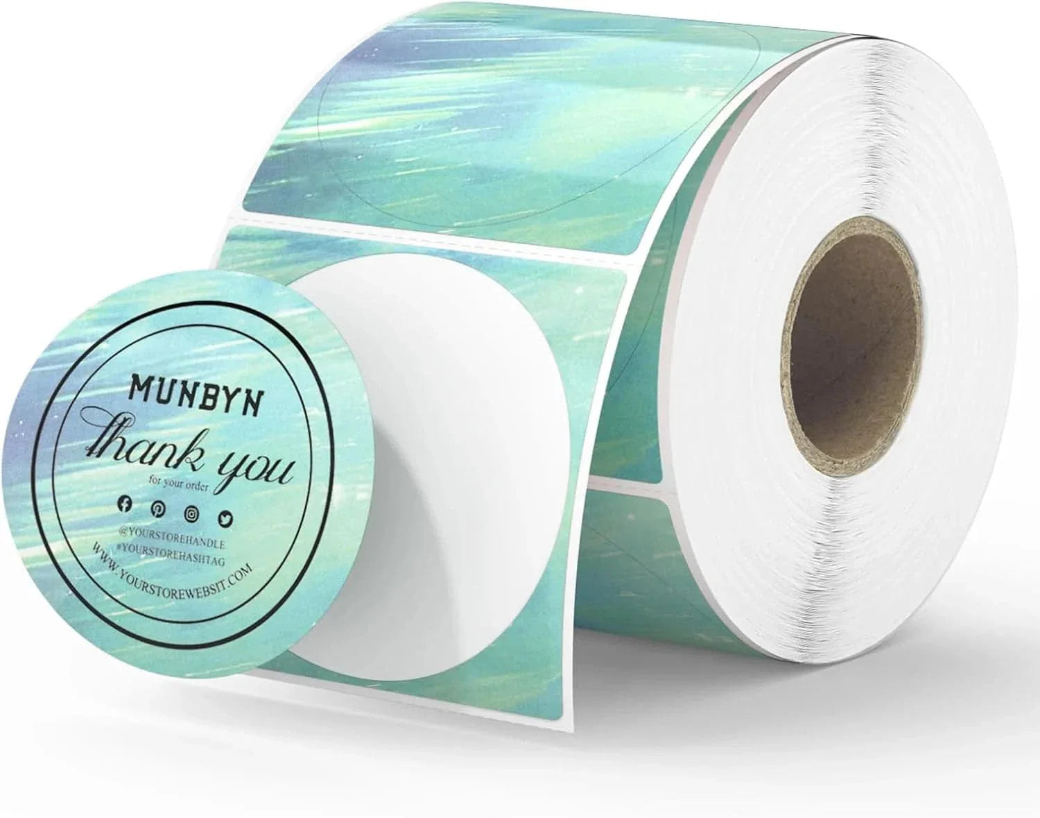 Inspired by the mesmerizing beauty of the green Northern Lights, these labels will make any design stand out