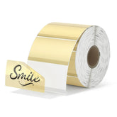 MUNBYN gold glitter rectangle thermal labels | 500 labels per roll