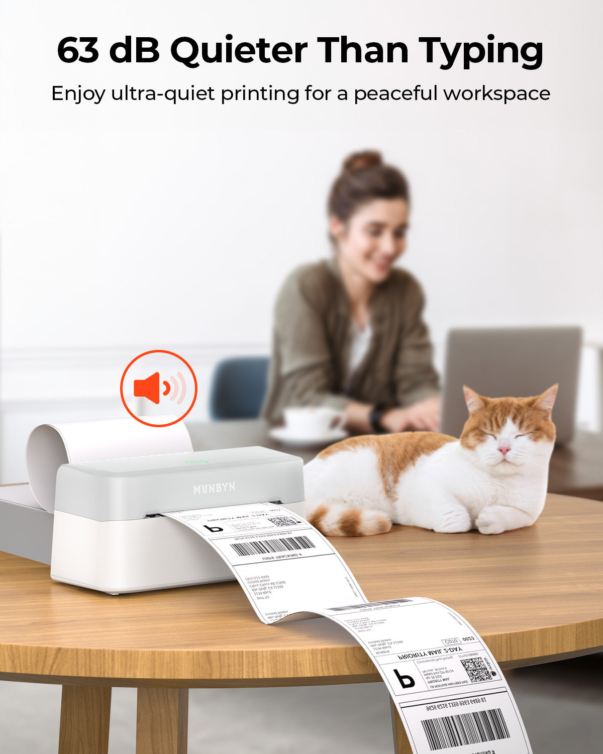 MUNBYN RealWriter 403B Bluetooth Thermal Label Printer