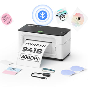 MUNBYN RealWriter 941BP Bluetooth 300DPI Thermal Label Printer