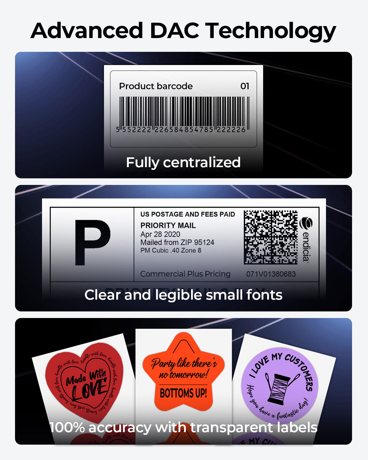 MUNBYN RealWriter 403B Bluetooth Thermal Label Printer
