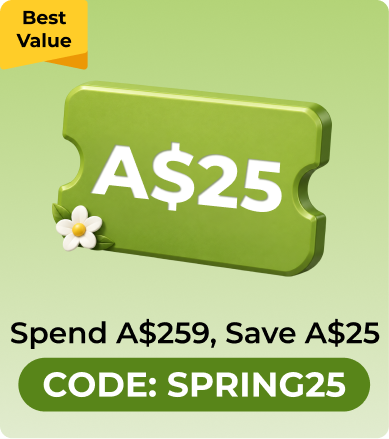 Save A$20 When You Spend A$239. Use code SNOW20
