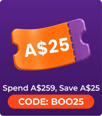 Save A$20 When You Spend A$239. Use code SNOW20