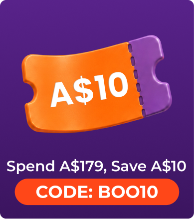 Save A$10 When You Spend A$179. Use code SNOW10