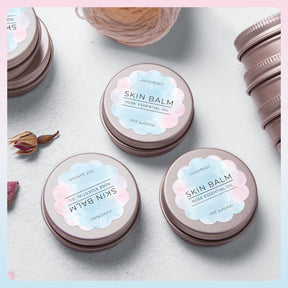 Watercolor scalloped circle thermal labels can make the packaging more attractive and memorable.