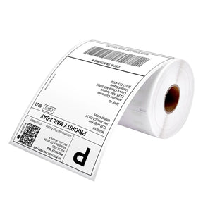 MUNBYN 4x6 Direct Fan-fold Thermal Shipping Labels (500 Labels / Pack)