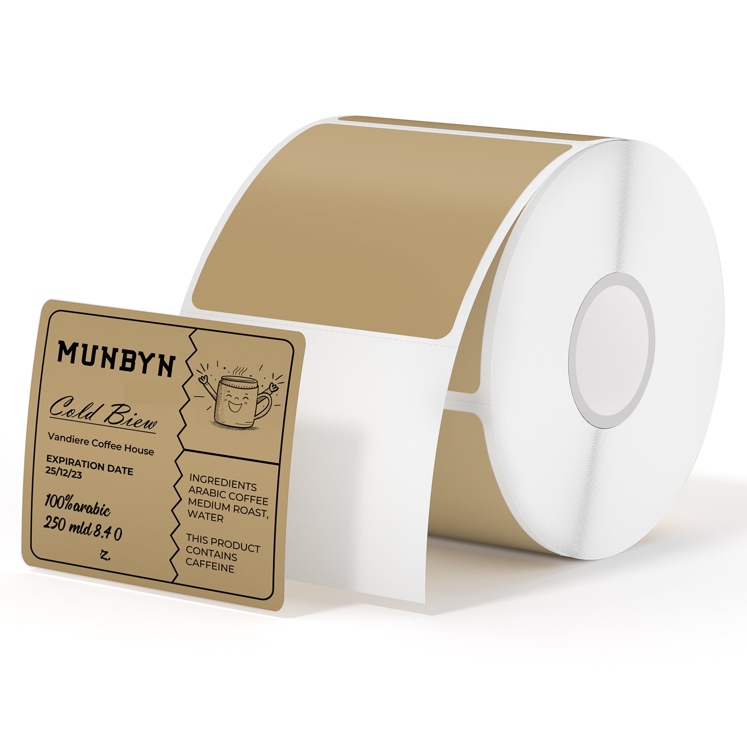 MUNBYN 2"x2" Generic Square Series Thermal Labels
