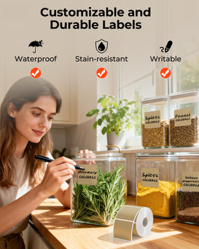 MUNBYN 2"x2" Generic Square Series Thermal Labels (750/Roll)