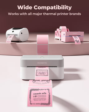 MUNBYN 2"x2" Generic Square Series Thermal Labels (750/Roll)