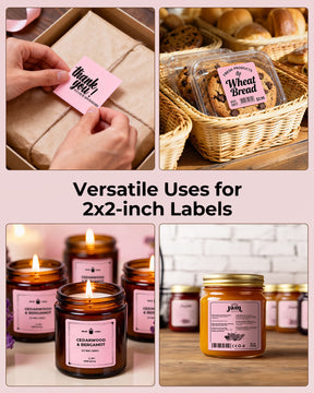 MUNBYN 2"x2" Generic Square Series Thermal Labels (750/Roll)