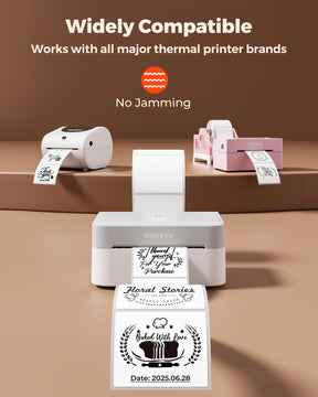 MUNBYN 3"x3" Generic Square Series Thermal Labels (500/Roll)