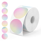 MUNBYN 2" Circle Gradient Color 6 in 1 Thermal Sticker Labels