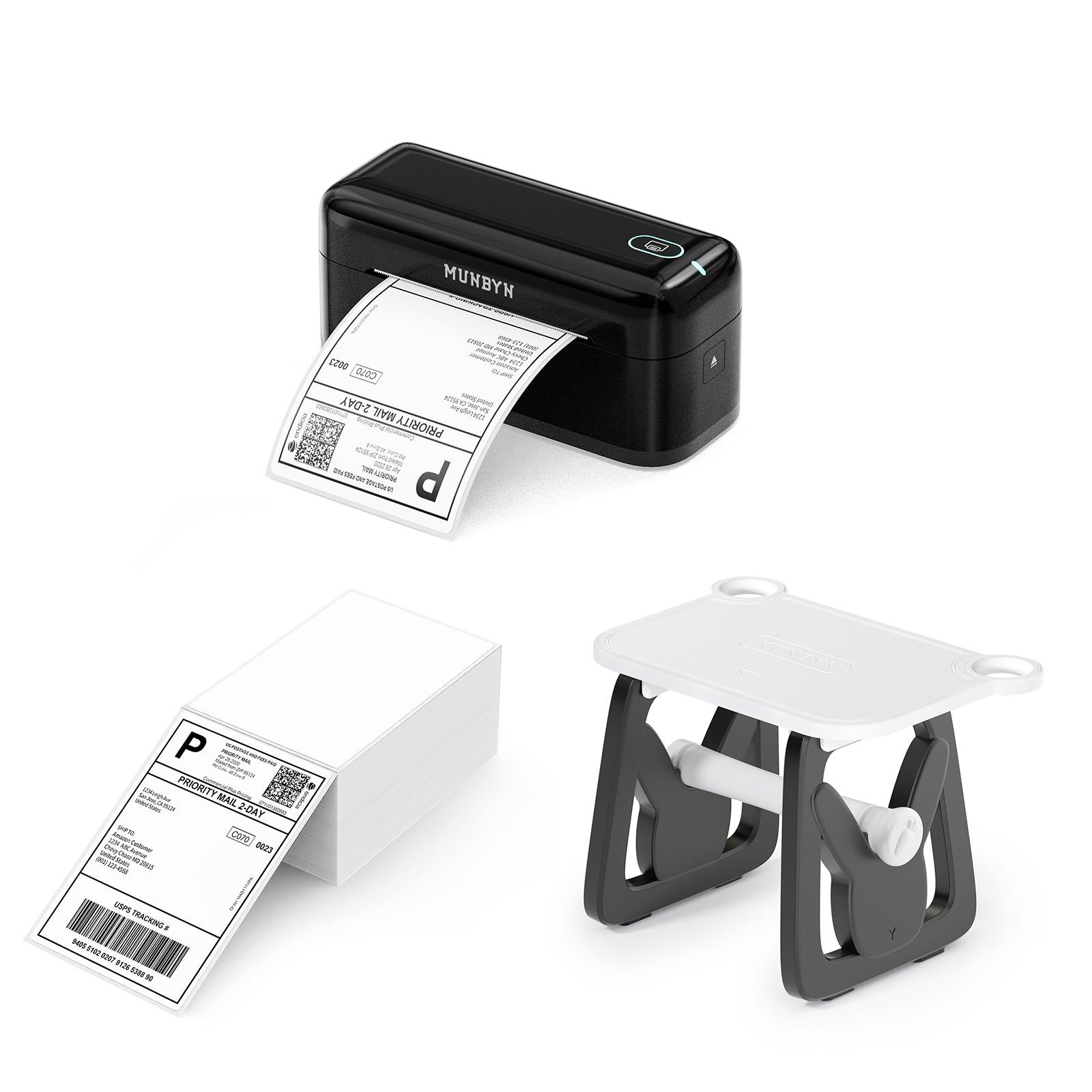 MUNBYN RealWriter 402B Bluetooth Thermal Label Printer Kit