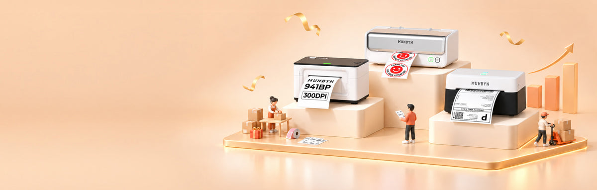 MUNBYN Special Sale label printers, kits and business supplies