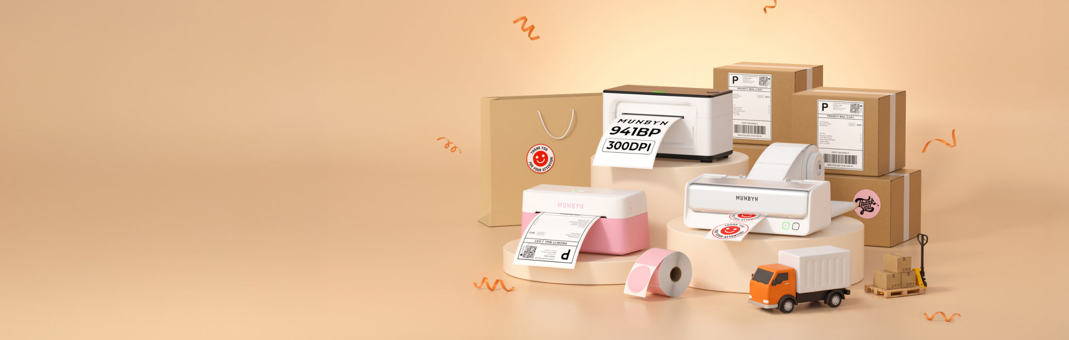 MUNBYN Special Sale label printers, kits and business supplies
