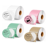 MUNBYN 2" Circle Thermal Label Bundles for Product, Logo and Multi-Purpose Stickers (750/Roll)