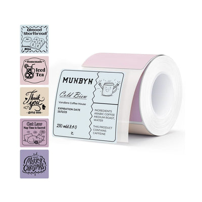 MUNBYN 2" Morandi Square Thermal Labels