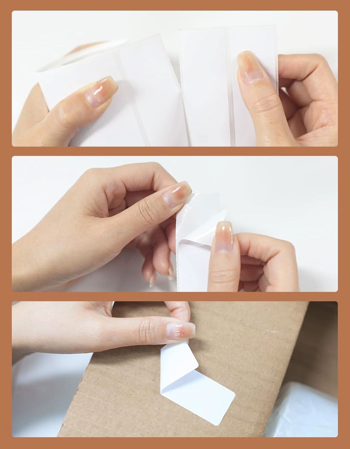 Rectangular label sheets for printer, 3x1 inches, compatible with MUNBYN label printer, shown in the image.