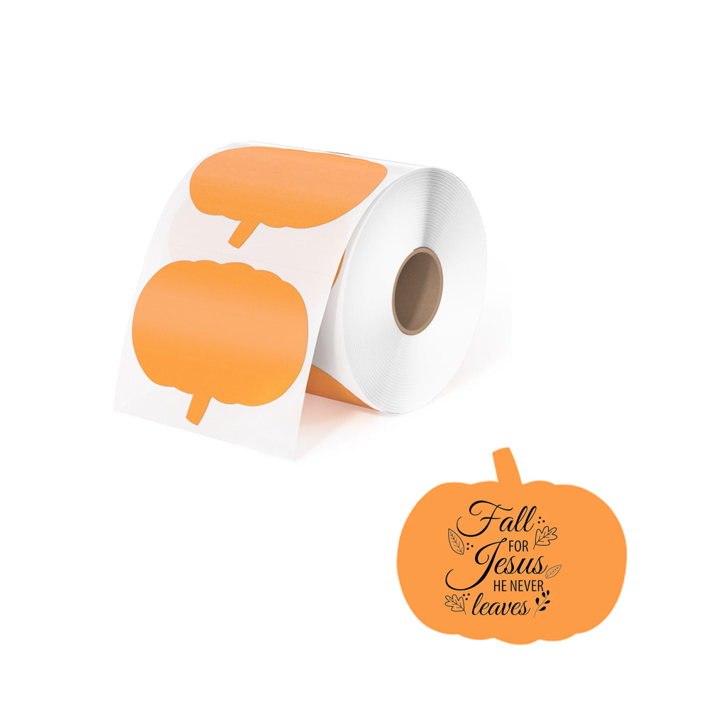 Munbyn pumpkin-shaped direct thermal labels