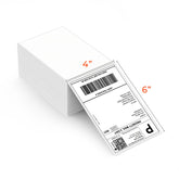 MUNBYN 4x6 blank thermal direct shipping label (Pack of 500 4x6 Fan-Fold Labels)