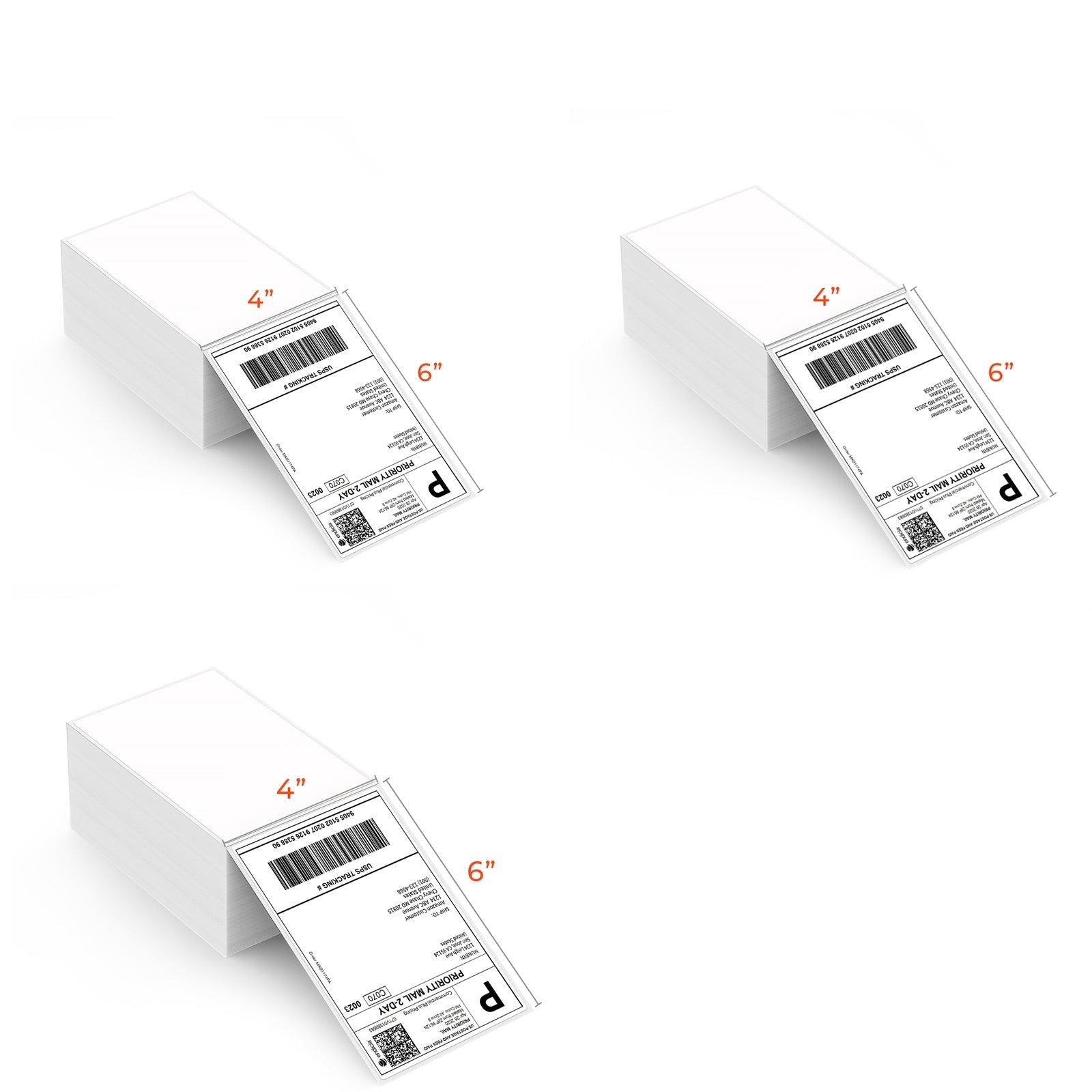 MUNBYN blank shipping labels 3 rolls