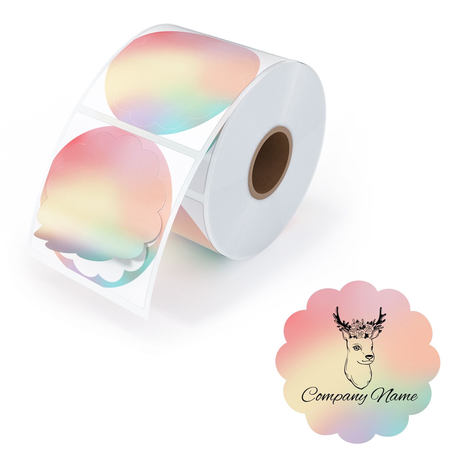 MUNBYN rainbow-coloured thermal labels are suitable for users to print stickers at home.