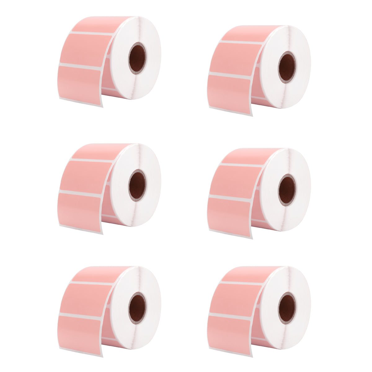 MUNBYN 2.25"x1.25" pink rectangle sticker labels