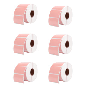 MUNBYN 2.25"x1.25" pink rectangle sticker labels