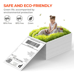 MUNBYN 4x6 thermal labels are safe and eco-friendly.