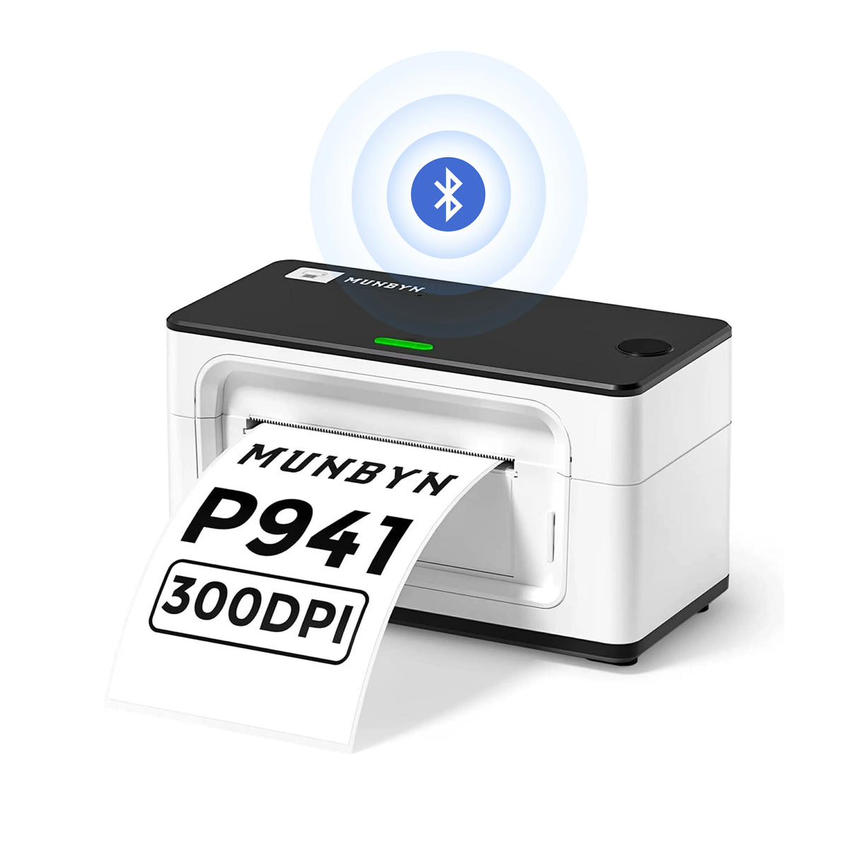 MUNBYN Bluetooth label printer P941B is compact and portable.